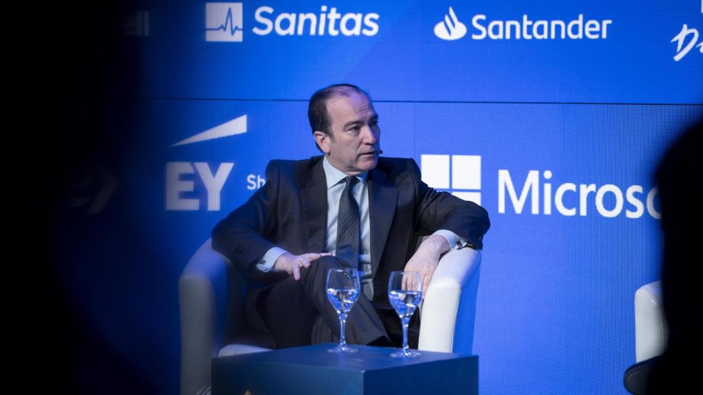 Borja Carabante, delegado del Área de Gobierno de Urbanismo, Medio Ambiente y Movilidad del Ayuntamiento de Madrid, durante el arranque de la tercera jornada del 'Wake Up, Spain 2025!'.