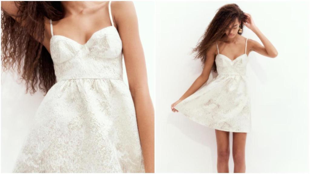 Vestido corto de H&M. Ref: 1280420001