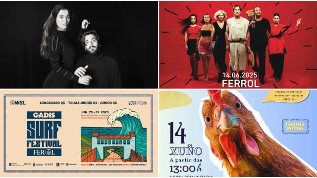 Los grandes conciertos y eventos de junio 2025 en Ferrol que que no te podrás perder