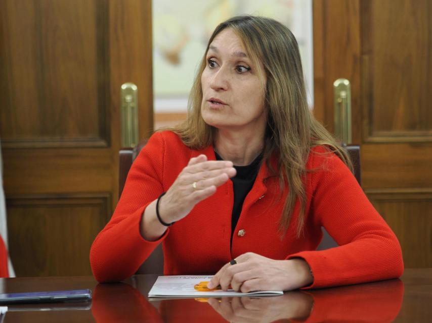 La consejera de Educación, Rocío Lucas, durante la entrevista