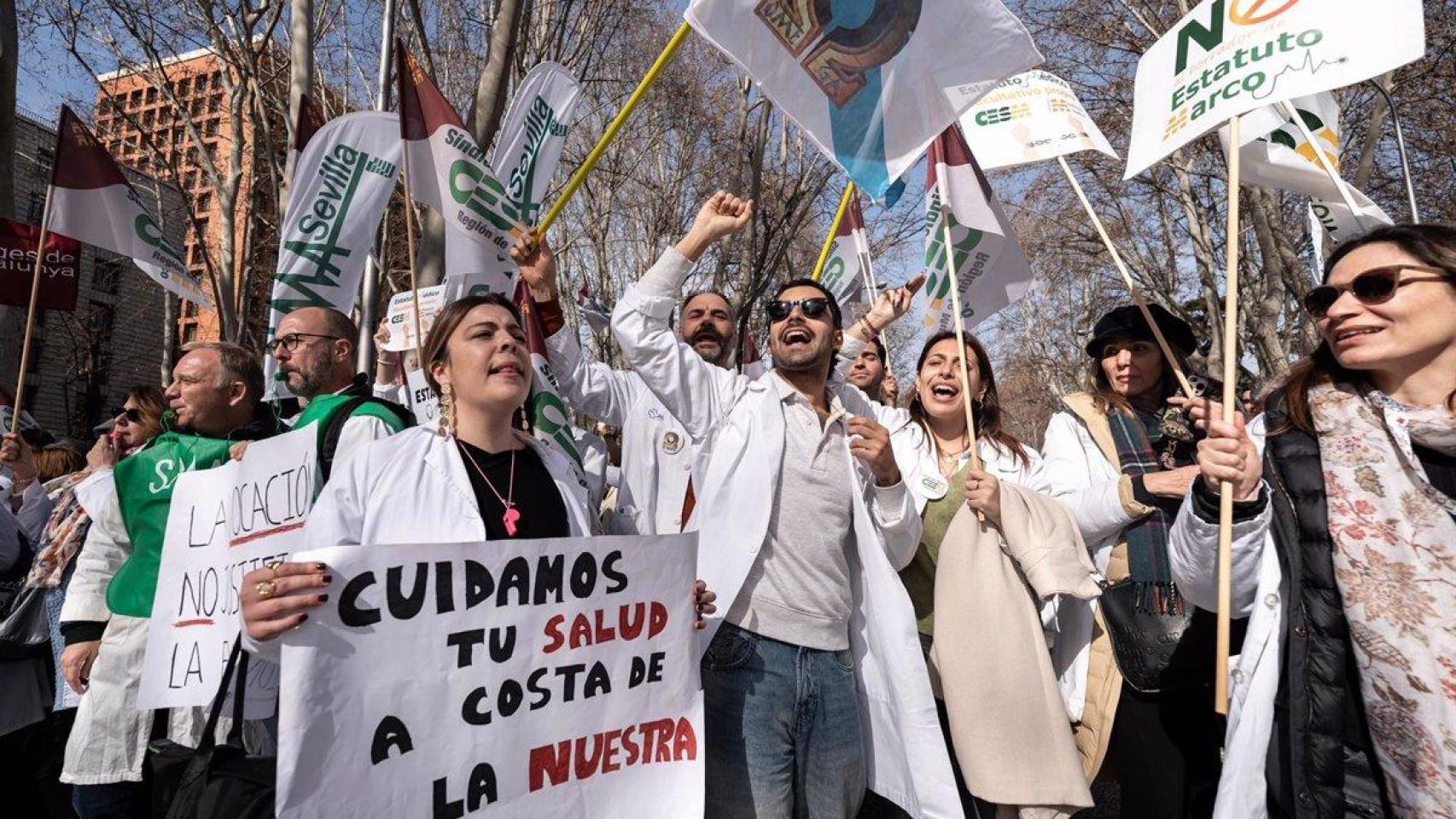 La protesta en Madrid del pasado 13 de febrero.