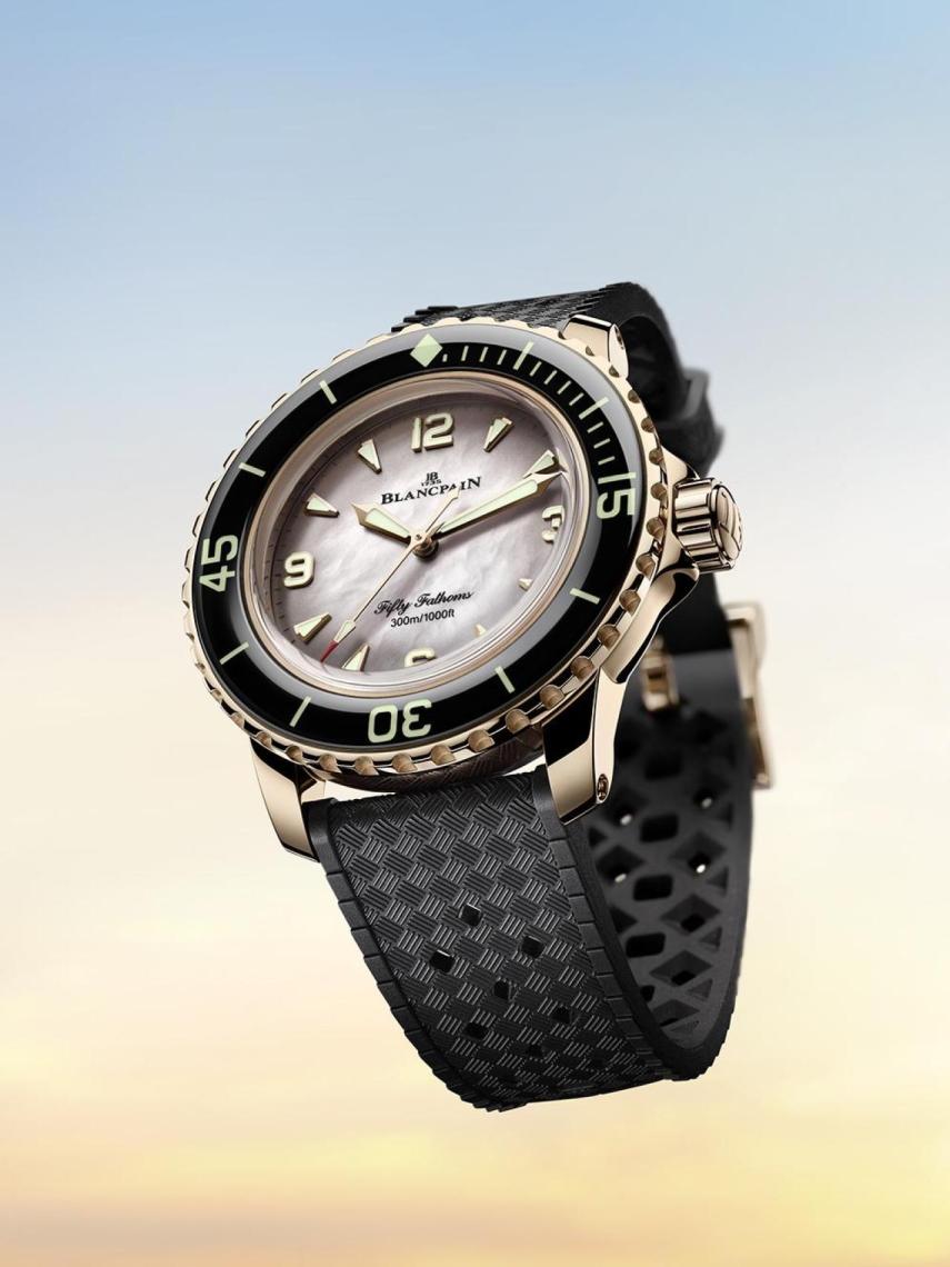 Detalle del modelo negro de Blancpain.