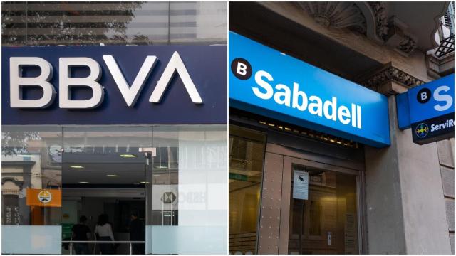 Dos oficinas del BBVA y el Banco Sabadell